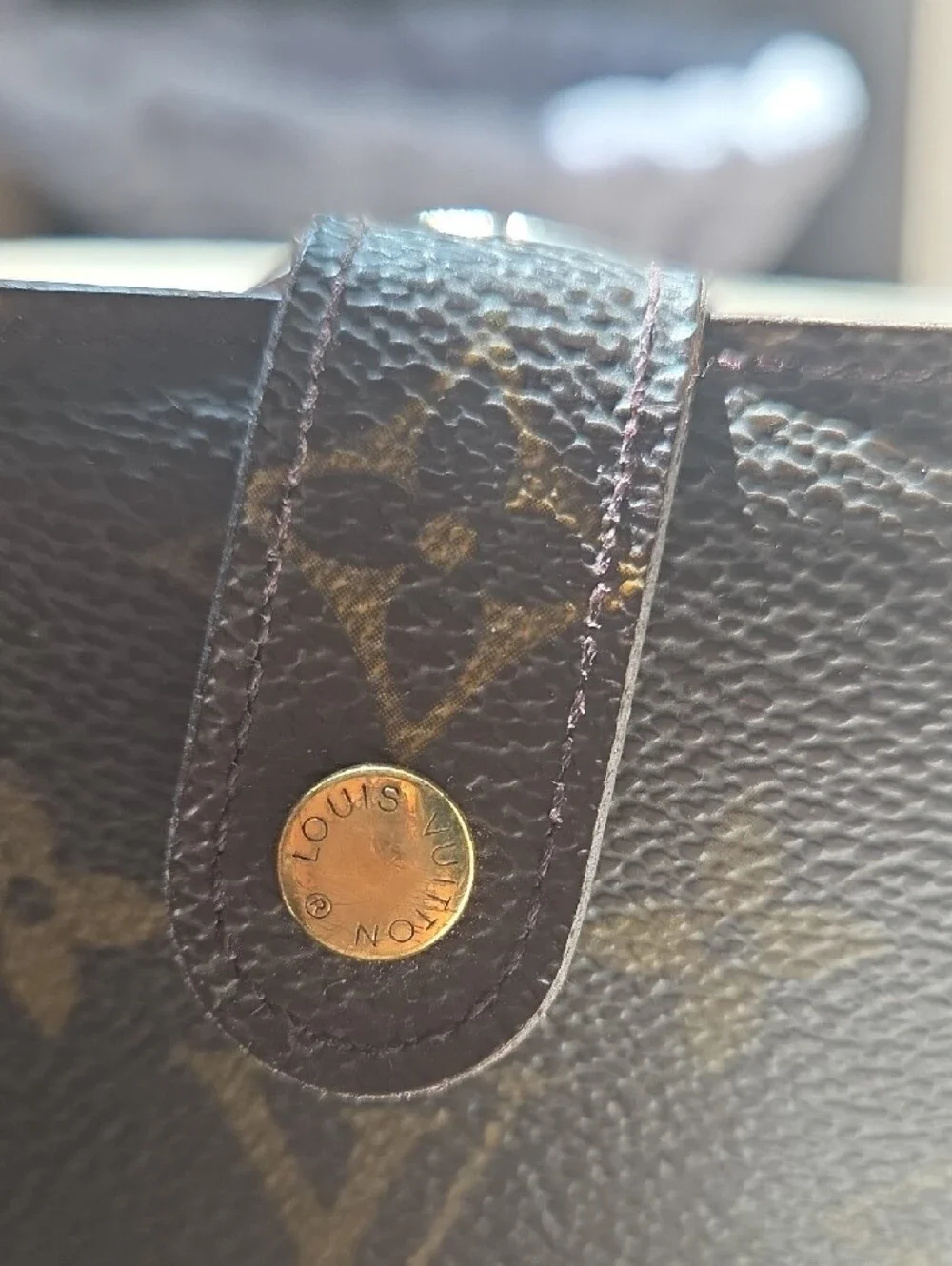 Louis Vuitton Monogram Canvas Brown and Gold Snap Compact Wallet